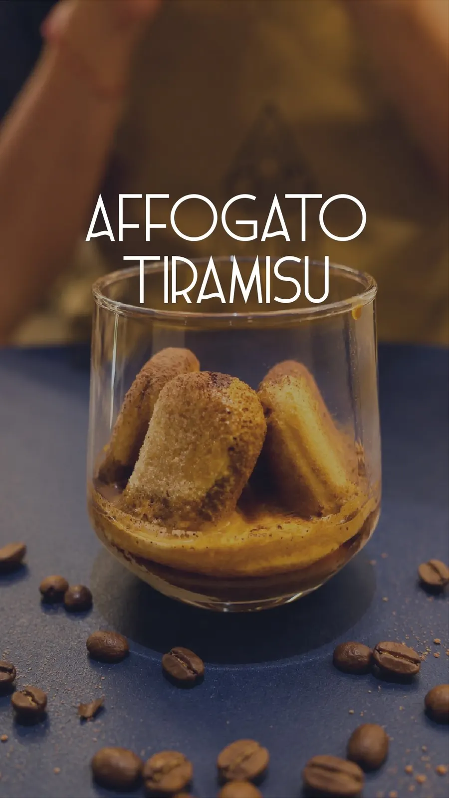 Affogato Tiramisú de temporada con espresso y gelato